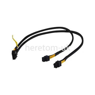 10Pin to 6pin+6pin GPU Power Cable Cord for HP ProLiant DL580 Gen7 G7 50CM - Image 1 of 4