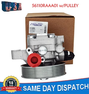 SAPUTO Power Steering Pump FOR Honda Accord 2003-2007 2.4L w/ PULLEY 56110RAAA01 - Picture 1 of 7