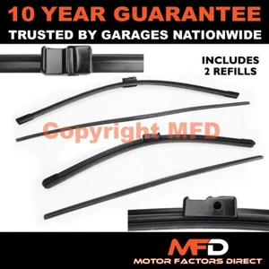 FRONT AERO WIPER BLADES PAIR 23" + 18" FOR ALFA ROMEO 159 SPORTWAGON 2006 ON - Picture 1 of 1