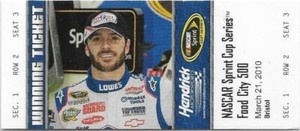 Jimmie Johnson 2011 Press Pass Winning Ticket #WT5
