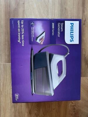 PHILIPS 2000 Series PSG2000/20 Steam Generator Iron - Blue & White  NEW - Image 1 of 4