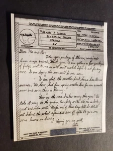 APO 29 RHEYDT, GERMANY 1945 Censor WWII Army Cover 175th Infantry V-MAIL letter - Picture 1 of 3