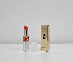 YSL Volupte Tint in Balm Lipstick Nourishing #8 Catch Me Orange. New Tester - Picture 1 of 3
