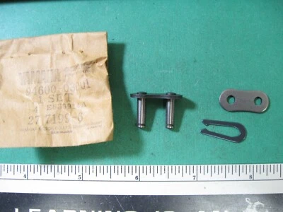 YAMAHA DT100 MX100 RT100 YZ80  NOS OEM CHAIN MASTER LINK 94600-03001-00 jh - Image 1 of 4