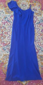  Kleid Schulterfrei Ärmel royalblau, Gr. L Hochzeitsgast - Bild 1 von 6
