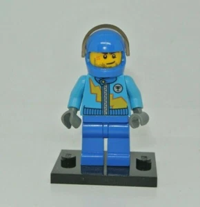 LEGO Juniors Race : Pilote bleu - figurine minifig personnage - Set 10673 rac055 - Imagen 1 de 2