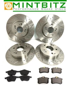 ASTRA GSi mk3 Performance BRAKE DISCS Front Rear & Pads Dimpled Grooved - Picture 1 of 9