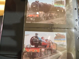 Railway Postcard & Stamp - Train 'East Midlander' at Rugby Central - Sept.1960. - Picture 1 of 8