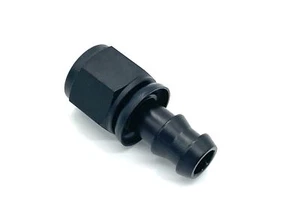 Conector de tablero recto Alu Fitting AN8 push On negro 3/4 - 16 - Imagen 1 de 1