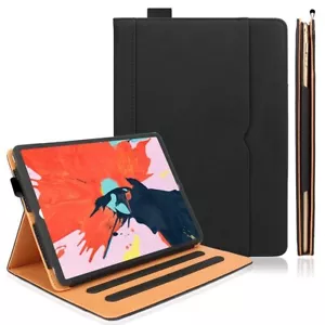 Genuine Leather TAN Magnetic Case Cover For Apple iPad Pro 12.9" 6th Gen 2022 - Picture 1 of 6
