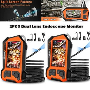 2x1080P HD Dual Objektiv Endoskop Kamera 5,5 mm 4,5" Industrie Inspektion Boreskop - Bild 1 von 9