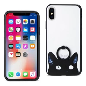 Reiko iPhone X/iPhone XS Cat Design Case with Rotating Ring Stand Holder | MaxSt - Picture 1 of 4