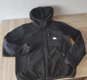 Quiksilver Strick Fleecejacke Jacke L grau braun neu - Bild 1 von 9