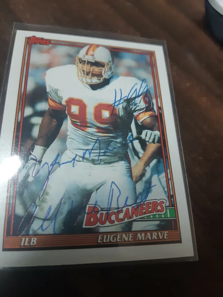 Eugene Marve Signed NFL Card ( Tampa Bay Buccaneers ) Saginaw Valley State - Image 1 of 1