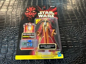 Figura de acción Hasbro Star Wars Episodio I Queen Amidala CommTech 1999 sin usar, en caja original (B-0K) - Imagen 1 de 1