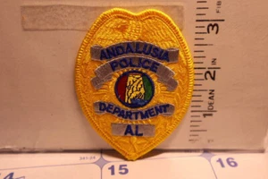 police patch  ANDALUSIA POLICE  ALABAMA YELLOW - Picture 1 of 1