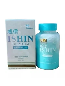ISHIN Glutathione Premium Glutathione Plus Food Supplement, 60 Capsules - Picture 1 of 7