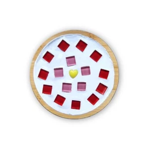I DO Mosaic Tile Tea Coaster DIY Kit Circular Round Flower Cup Holder NWT 229635 - Picture 1 of 6