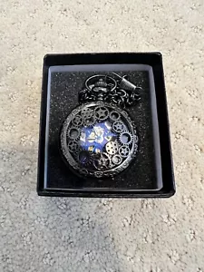 Mens Pocket Watch Mechanical Vintage Steampunk Skeleton Retro Chain Luxury - Picture 1 of 4