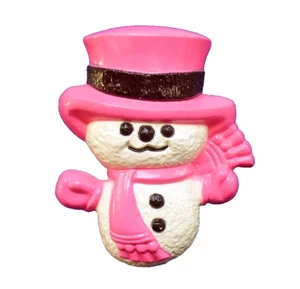 Avon FRAGRANCE GLACE Pin WEE WILLY WINTER SNOWMAN Vintage 1974 Brooch FULL - Picture 1 of 3