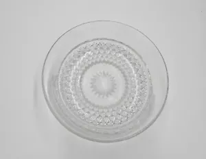 Pressed Clear Glass Bonbon Dish - 5½" diameter x 1½" high - Picture 1 of 3