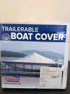 BRAND NEW,Carver 71112P Boat Cover VHF-12 Performance SD Poly Guard - Picture 1 of 3