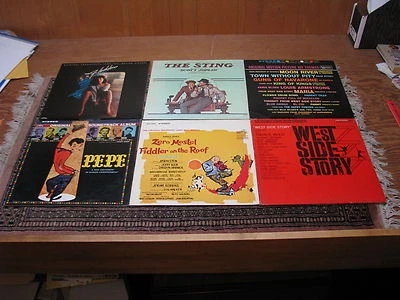 Lot (6) Original MOVIE SOUNDTRACKS LP Record Albums -The Sting, Pepe, Flashdance - Image 1 of 4