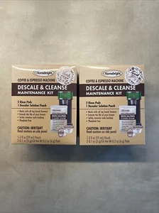 Homebright Descale Cleanse Maintenance Kit for Coffee & Espresso Machine -2 Kits - Picture 1 of 5