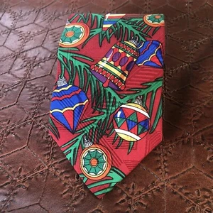 Zylos George Machado Christmas Tie Necktie Men’s Balls 100% Silk. - Picture 1 of 5