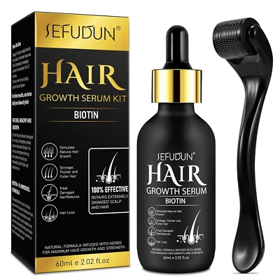 Aceite de crecimiento del cabello 5% minoxidil para hombres y mujeres - Suero de regeneración, fuerza extra Foto 1 de 4
