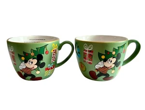 Disney Mickey Minnie Pluto 2er Set Sammeltassen Weihnachten Tassen Goldrand Neu - Bild 1 von 8