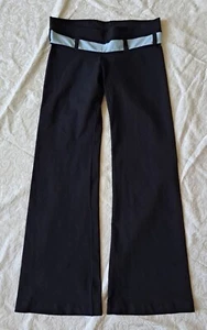 Cute Wide-Leg Black Comfy Stylish Cool Yoga Hipster Pants with Belt Detail - Bild 1 von 5