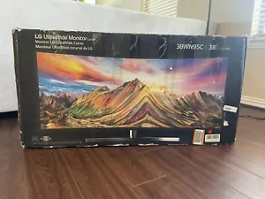 LG Ultrawide 38WN95C-W 38" UW-QHD+ 3840x1600 Curved Screen LCD IPS Monitor - Picture 1 of 9