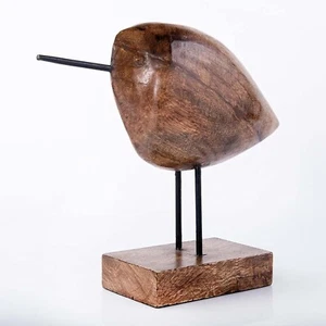 Holz Kiwi Vogel Tischdekoration Figur Statue Heim Dekor Styling Skulptur - Bild 1 von 6