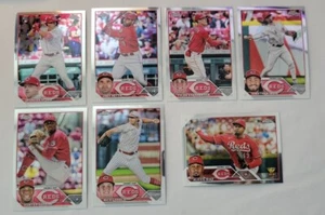 2023 Topps Chrome Cincinnati Reds Complete Team Set (7) SPENCER STEER RC - Picture 1 of 1