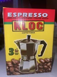 KLOC 3 TASSEN EXPRESSO KAFFEEMASCHINE CAFETERIA CAFE ALLUMINION - Bild 1 von 1