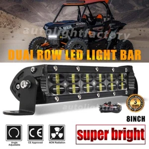 Barra de luz LED todoterreno de 8 pulgadas punto respaldo camioneta de conducción ATV UTV 9/10" 4x4 + cable - Imagen 1 de 13