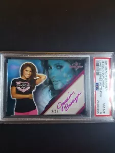 2011 Benchwarmer Limited Jessica Burciaga Pink Auto /25 PSA 8 - Picture 1 of 2