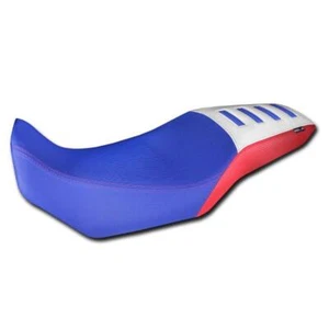 Housse de selle confort Isotta bleu/rouge/blanc Honda Transalp XL750 23-24 - Photo 1/5