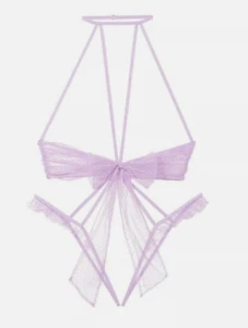 New women’s L teddy Victoria’s Secret mesh open-cup sexy gift Playsuit lingerie - Picture 1 of 3