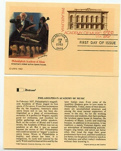 UX96 Philadelphia Academy of Music, Fleetwood, FDC - Picture 1 of 1