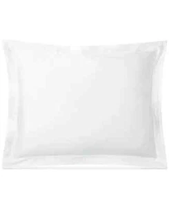 Lauren Ralph Lauren Spencer Sateen Border Sham, Standard - White/White - Picture 1 of 3