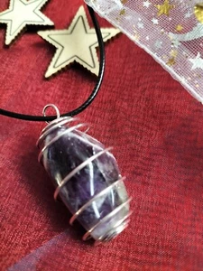 SALE: Amethyst Mischkristall Anhänger/ Halskette - Bild 1 von 4