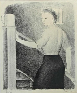 Lennart Gram (1910-1996) MID CENTURY 1950's SCANDINAVIAN PORTRAIT Ltd Edition - Picture 1 of 8