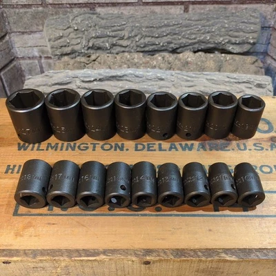 Proto Pro USA 17 Pc. 1/2" Drive Metric Impact Socket Set, 6 Pt. - Image 1 of 4