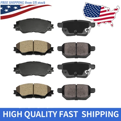 for 2009-2019 Toyota Matrix Corolla Pontiac Vibe Front & Rear Ceramic Brake Pads - Image 1 of 3