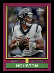 2024 Topps Chrome #74TF-22 CJ Stroud 1974 Topps Pink Refractor Texans - Bild 1 von 2