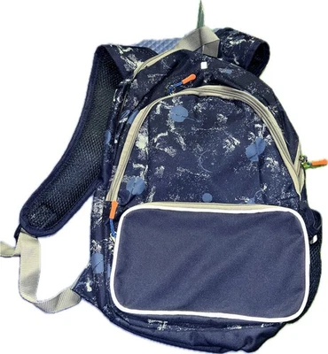 Mochila para niños Cat & Jack azul nueva con etiquetas 12” X 6,5” X 17” bolsa para libros útiles escolares Foto 1 de 4