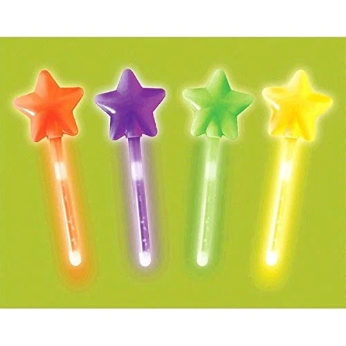 amscan 310084 Multicolor Glow Star Wands - Image 1 of 1