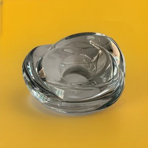 Orrefors 12 cm Votive Tea-Light Candle Holder – Elegant Swedish Crystal Decor - Picture 1 of 9